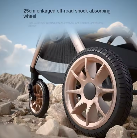 Carucior copii, 0-36 luni, Cu suspensii, Landou reversibil, Pozitie de somn si sezut, Roata cauciuc [3]