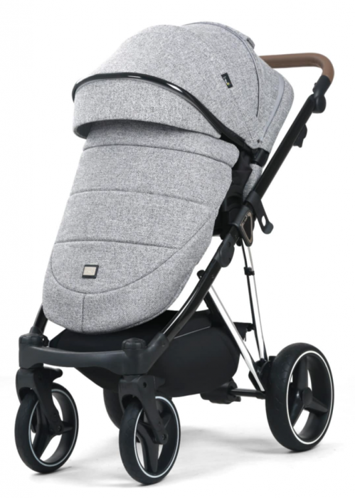 Carucior 3 in 1, 0-36 luni, Colectia Fizio-Lux G9, Piese distincte, Cu Suspensii, Landou reversibil, Husa de ploaie si insecte, Geanta de scutece, Manusi de protectie, Gri [3]