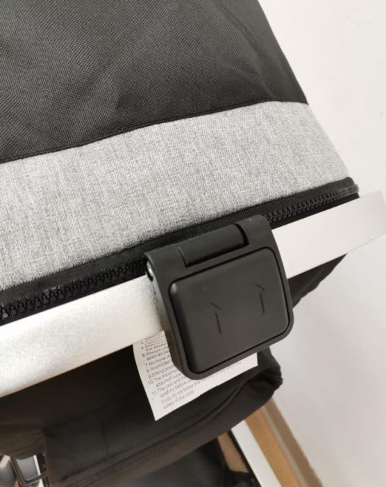 Carucior 3 in 1 cu 3 piese distincte, cadru ergonomic stabil, reversibil, negru [6]