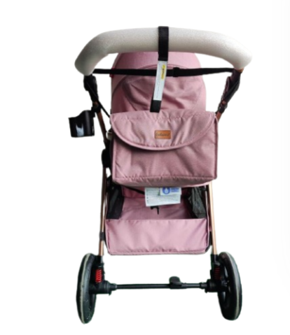 Carucior 3 in 1, Cu landou Reversibil, copertina extensibila, geanta pentru scutece, Belecoo, Cu scoica auto [2]