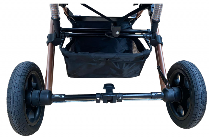 Carucior, 3 in 1, cu suspensii duble si landou reversibil, element sustine dublu, rosu [5]