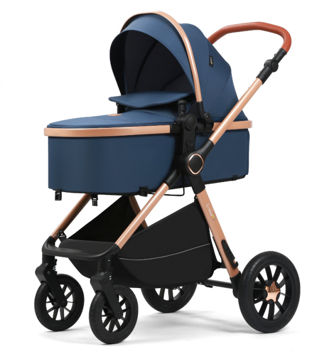 Carucior, 3 in 1, cu suspensii duble si landou reversibil, Element sustinere dublu, 0 luni - 3 ani, Original L-Sun [5]