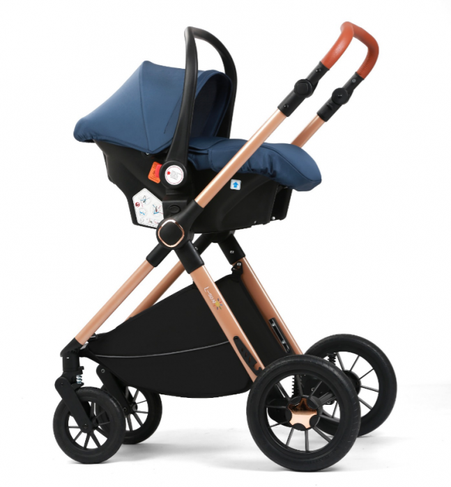 Carucior, 3 in 1, cu suspensii duble si landou reversibil, Element sustinere dublu, 0 luni - 3 ani, Original L-Sun [3]