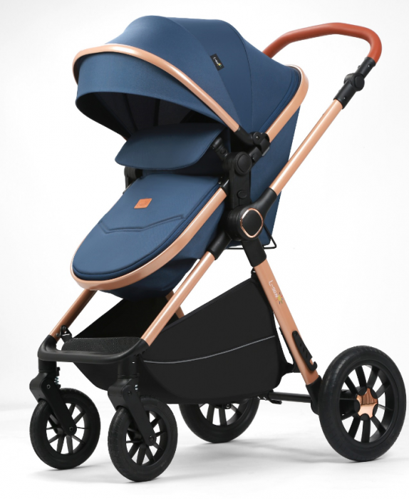 Carucior, 3 in 1, cu suspensii duble si landou reversibil, Element sustinere dublu, 0 luni - 3 ani, Original L-Sun [6]