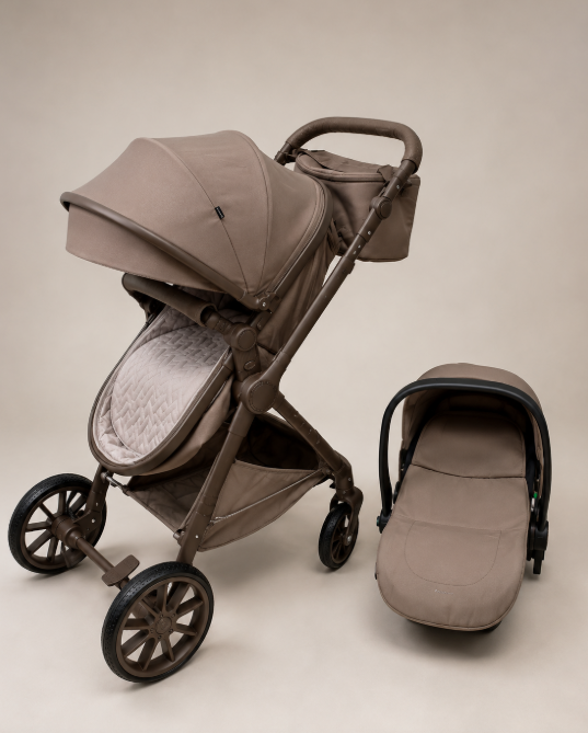 Carucior, 3 in 1, cu suspensii duble si landou reversibil, Element sustinere dublu, Maner reversibil, Kidilo [8]