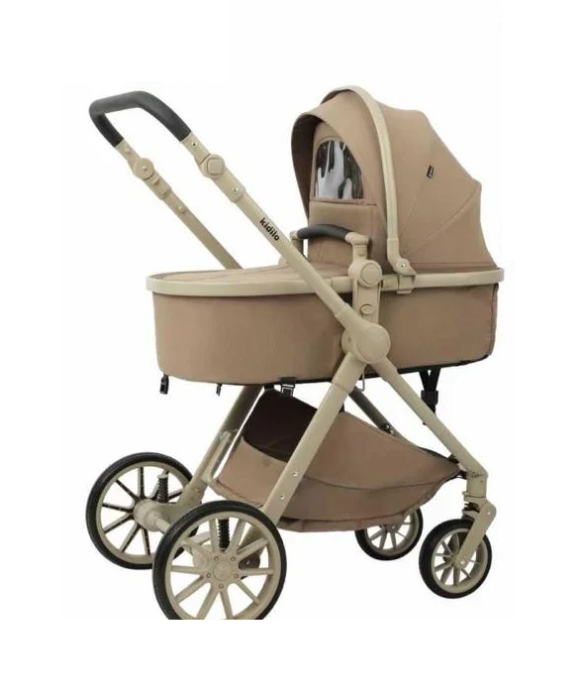 Carucior, 3 in 1, cu suspensii duble si landou reversibil, Element sustinere dublu, Maner reversibil, Kidilo [3]