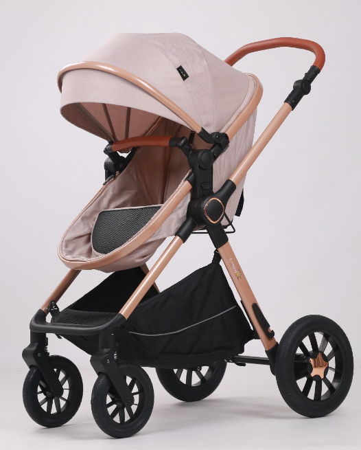 Carucior, 3 in 1, cu suspensii duble si landou reversibil, Element sustinere dublu, 0 luni - 3 ani, Original L-Sun [4]