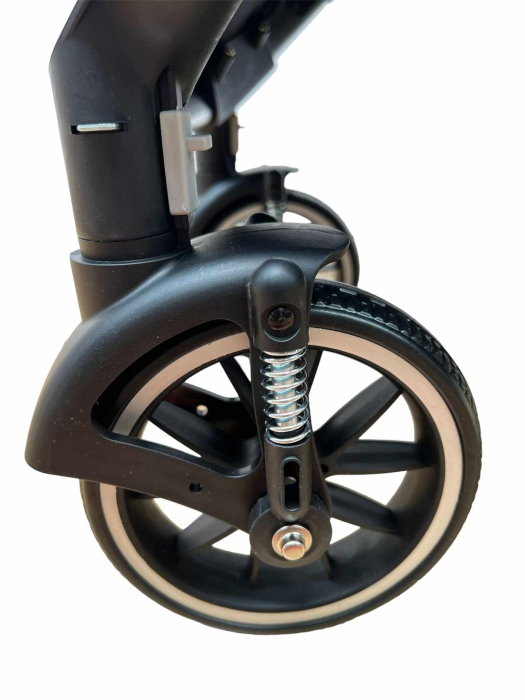 Carucior 3 in 1, dubla suspensie, matlasat, Bubu-Still Sun, 0-36 luni, gri [9]