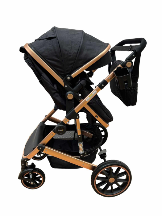 Carucior 3 in 1, dubla suspensie, matlasat, Bubu-Still Sun, 0-36 luni, Roata cauciuc, T4 [4]