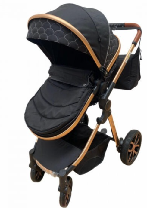 Carucior 3 in 1, Geanta de scutece, cu suspensie, Bubu-Still Sun-gri [3]