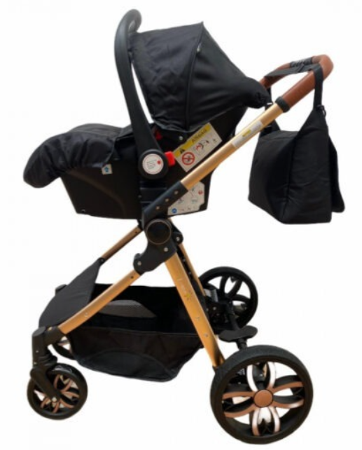 Carucior 3 in 1, Geanta de scutece, cu suspensie, Bubu-Still Sun-gri [7]