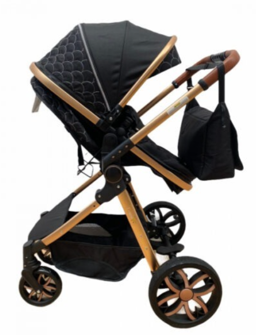 Carucior 3 in 1, Geanta de scutece, cu suspensie, Bubu-Still Sun-gri [2]