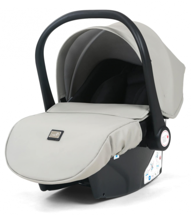 Carucior 3 in 1, 0-36 luni, Colectia Fizio-Lux G8, Piese distincte, Cu Suspensii, Landou reversibil, Husa de ploaie si insecte, Geanta de scutece, Manusi de protectie, Eco-piele, Gri [4]