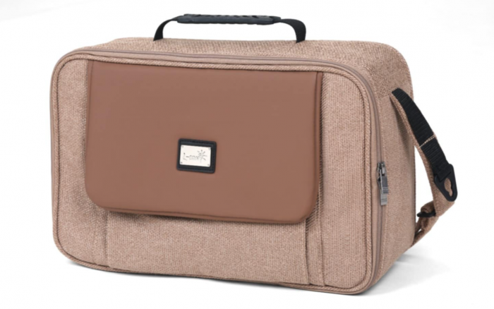 Carucior 3 in 1, 0-36 luni, Colectia Fizio-Lux G9, Piese distincte, Cu Suspensii, Landou reversibil, Husa de ploaie si insecte, Geanta de scutece, Manusi de protectie, Bej [6]