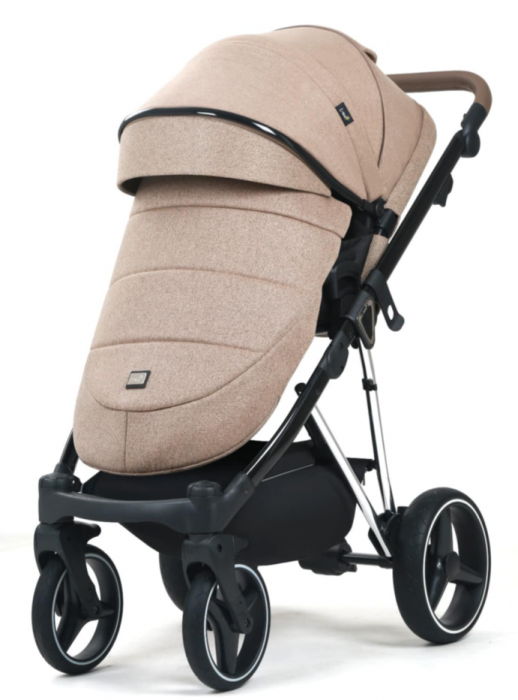 Carucior 3 in 1, 0-36 luni, Colectia Fizio-Lux G9, Piese distincte, Cu Suspensii, Landou reversibil, Husa de ploaie si insecte, Geanta de scutece, Manusi de protectie, Bej [3]