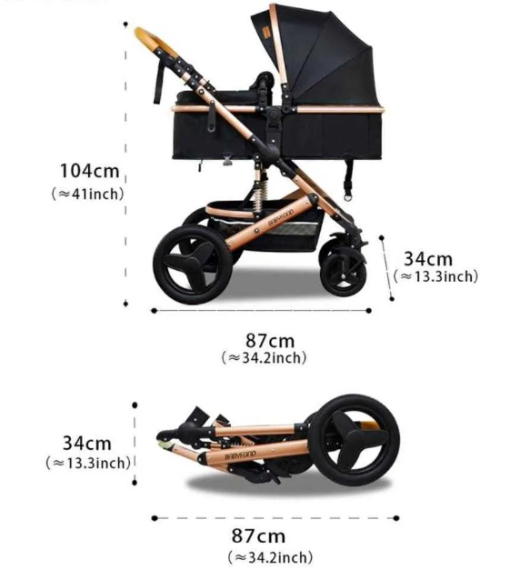 Carucior 3 in 1, Geanta de scutece, Suspensie dinamica pe roata si cadru,  Bubu-Still , negru [10]