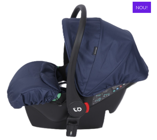 Carucior 3 in 1, Suspensie pe roata,Bubu-Still Sun albastru perlat [6]