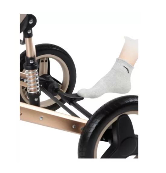 Carucior 3 in 1, Geanta de scutece, Suspensie pe roata, Bubu-Still Sun crem [13]