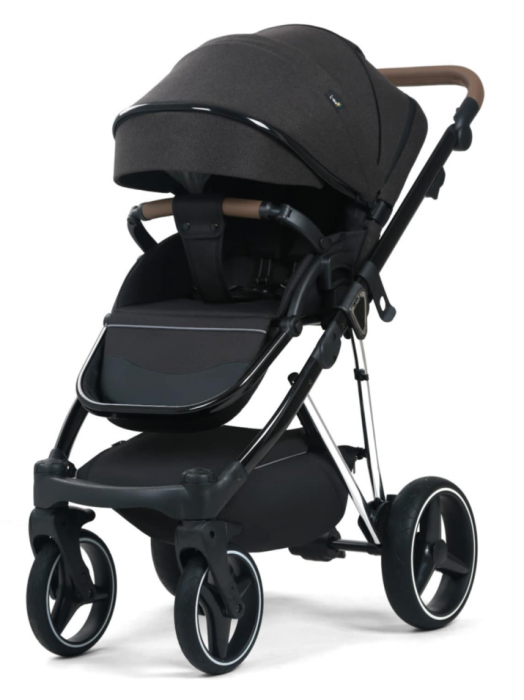 Carucior 3 in 1, 0-36 luni, Colectia Fizio-Lux G9, Piese distincte, Cu Suspensii, Landou reversibil, Husa de ploaie si insecte, Geanta de scutece, Manusi de protectie, negru [4]