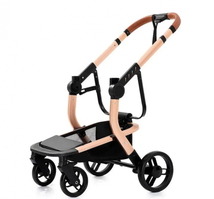 Carucior 3 in 1, Geanta de scutece, Suspensie pe roata si cadru, Bubu-Still, Sun-NEGRU [15]