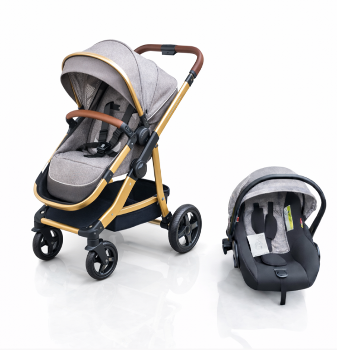 Carucior 3 in 1, Modul sport transformabil din landou plus scoica, Plasa de insecte si geanta de scutece, COD 517 [4]