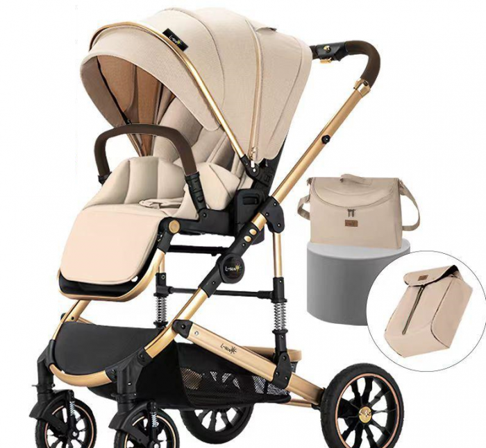 Carucior copii, 0-36 luni, Cu suspensii, Landou reversibil, Pozitie de somn si sezut, Roata cauciuc [2]