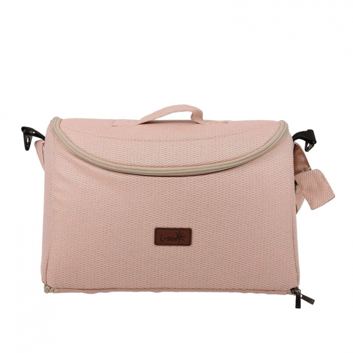 Carucior copii, 0-36 luni, Cu suspensii, Maner reversibil, Pozitie de somn si sezut, Roata cauciuc, Cu scoica auto, Bej [10]