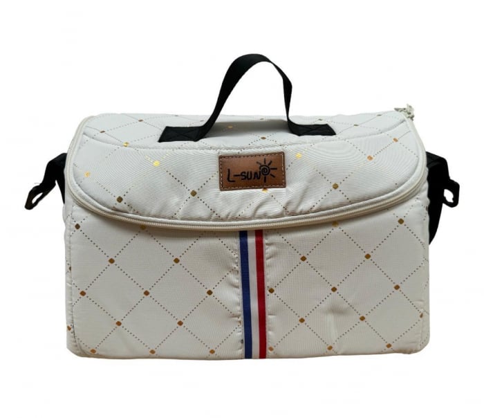Carucior copii, 0-36 luni, sarcina maxima 22 kg, Landou reversibil, Colectie Lux, Geanta de scutece, Alb unt [2]