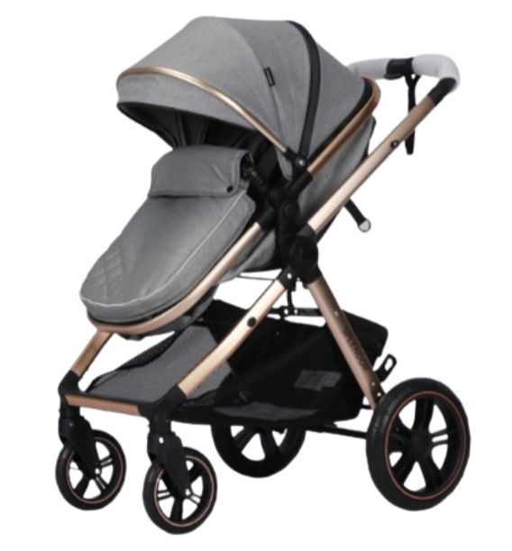 Carucior copii, 2 in 1, multifunctional, Pliere compacta tip carte, suspensie la roti [8]