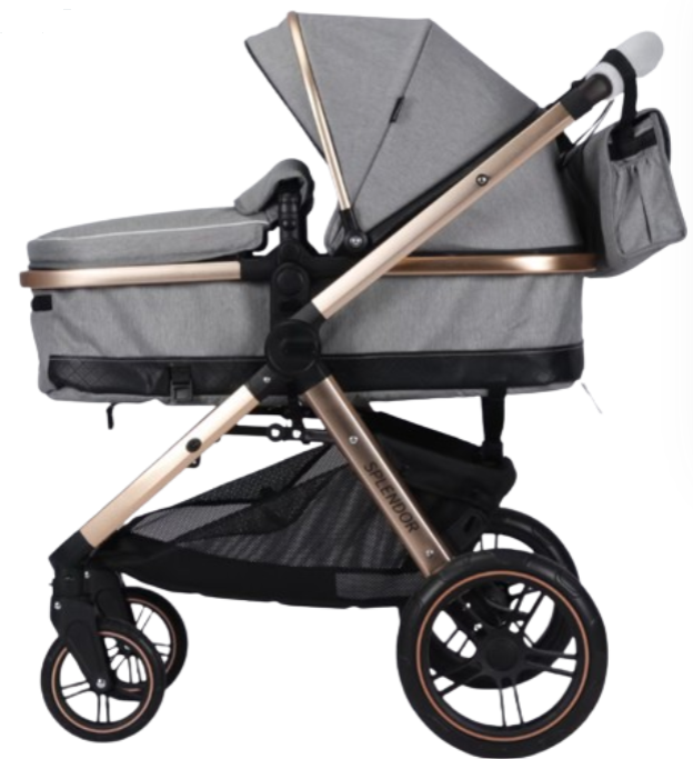 Carucior copii, 2 in 1, multifunctional, Pliere compacta tip carte, suspensie la roti [3]