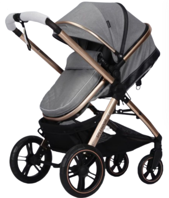 Carucior copii, 2 in 1, multifunctional, Pliere compacta tip carte, suspensie la roti [5]