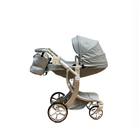 Carucior copii, 3 in 1, colectia Lux, suspensii duble si accesorii incluse, gri [3]