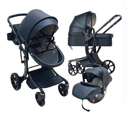Carucior copii, 3 in 1, colectia Lux, suspensii duble si accesorii incluse [4]