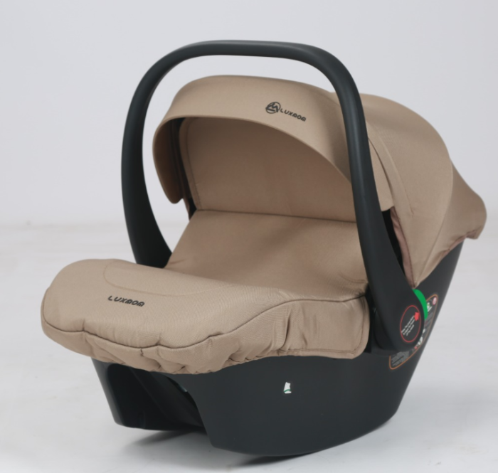 Cărucior copii, 3 în 1, Luxmom, Dublu reversibil, saltea inclusa, Geanta inclusa, Manusi de iarna, Roti antieroziune off-road, Husa de ploaie si insecte [7]