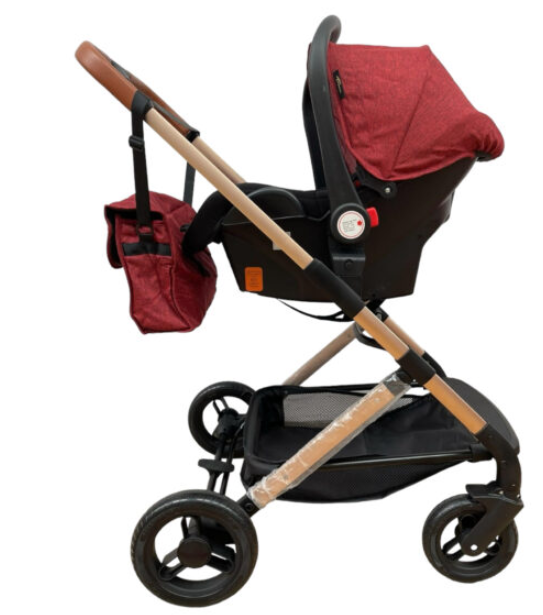 Carucior copii, 3 in 1, ultrapliabil si cu landou reversibil, cu perna reductoare in interior [4]