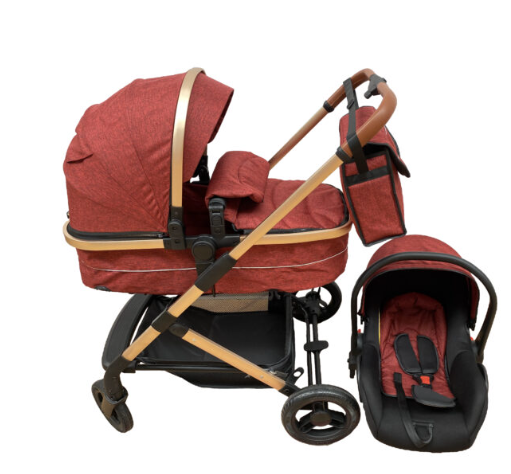 Carucior copii, 3 in 1, ultrapliabil si cu landou reversibil, cu perna reductoare in interior [1]