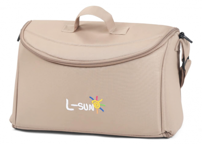 Carucior Copii , sport cu pozitie de somn, pliere troler, Spatar reglabil, Tehnologia One-Hand Folding, copertina extensibila, maner reversibil, husa de picioare si geanta, Bej [5]