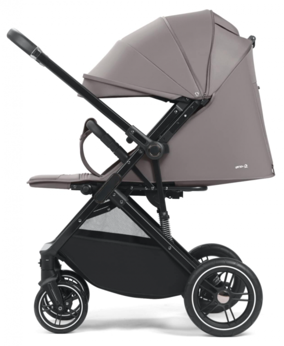 Carucior Copii , sport cu pozitie de somn, pliere troler, Spatar reglabil, Tehnologia One-Hand Folding, copertina extensibila, maner reversibil, husa de picioare si geanta, Gri [3]