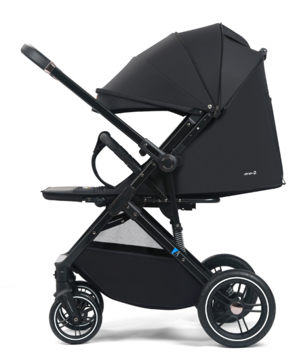 Carucior Copii , sport cu pozitie de somn, pliere automata cu o mana, Spatar reglabil, Tehnologia One-Hand Folding, copertina extensibila, maner reversibil, husa de picioare si geanta [3]