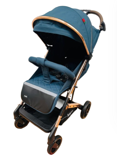 Carucior Copii, Tip sport cu pozitie de somn, Pliere Troller, Spatar reglabil, Tehnologia inovatoare One-Hand Folding, Kidilo, Albastru [2]