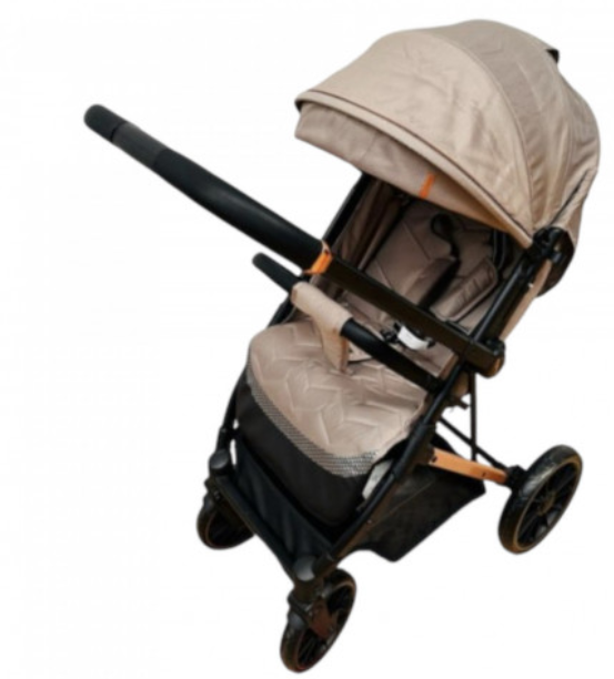 Carucior Copii, Tip sport cu pozitie de somn, Pliere Troller, Spatar reglabil, REVERSIBIL, Tehnologia inovatoare One-Hand Folding, Kidilo, bej [5]