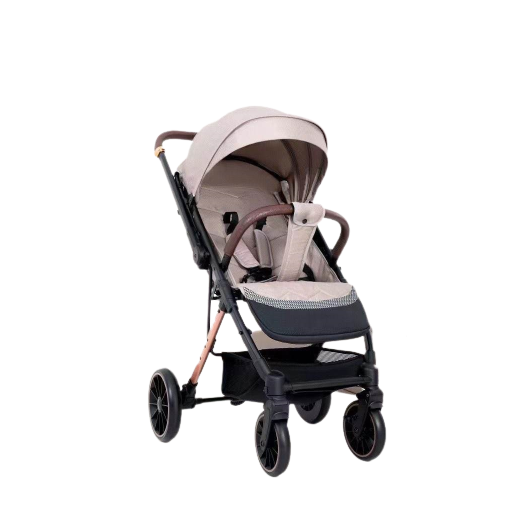 Carucior Copii, Tip sport cu pozitie de somn, Pliere Troller, Spatar reglabil, REVERSIBIL, Tehnologia inovatoare One-Hand Folding, Kidilo, bej [2]