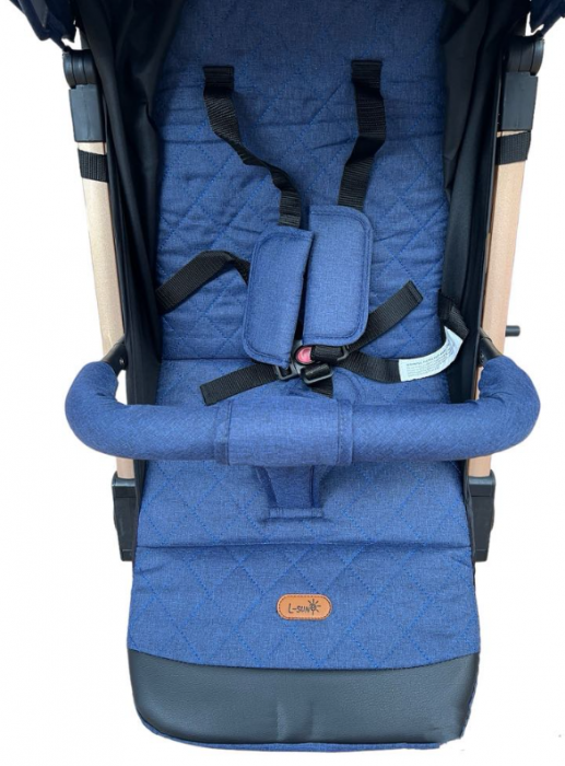 Carucior Copii, Tip sport cu pozitie de somn, Pliere Troller, Spatar reglabil, Tehnologia inovatoare One-Hand Folding, capotina reglabila, bicolor [4]