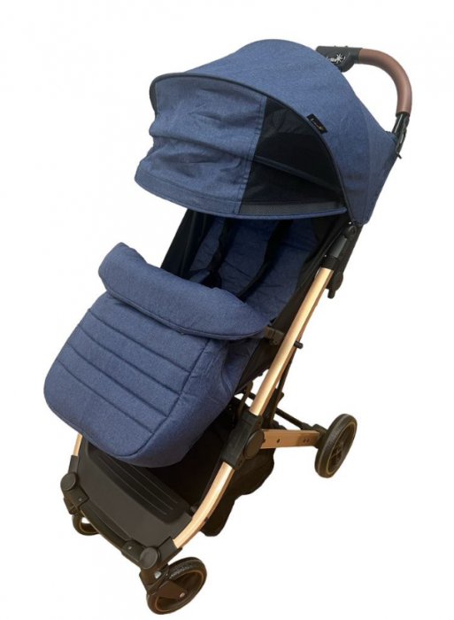 Carucior Copii, Tip sport cu pozitie de somn, Pliere Troller, Spatar reglabil, Tehnologia inovatoare One-Hand Folding, capotina reglabila, bicolor [1]