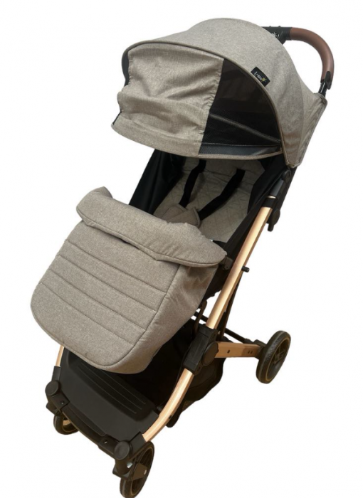 Carucior Copii, Tip sport cu pozitie de somn, Pliere Troller, Spatar reglabil, Tehnologia inovatoare One-Hand Folding, capotina reglabila, bicolor [1]