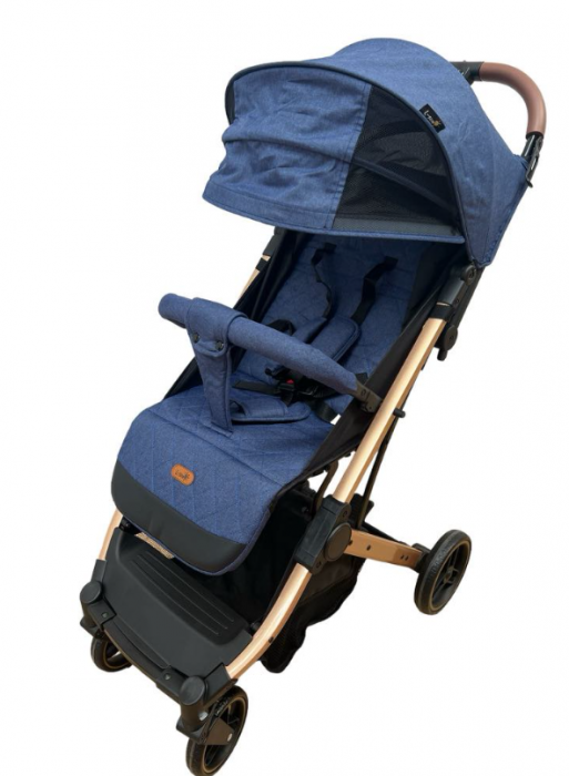 Carucior Copii, Tip sport cu pozitie de somn, Pliere Troller, Spatar reglabil, Tehnologia inovatoare One-Hand Folding, capotina reglabila, bicolor [3]