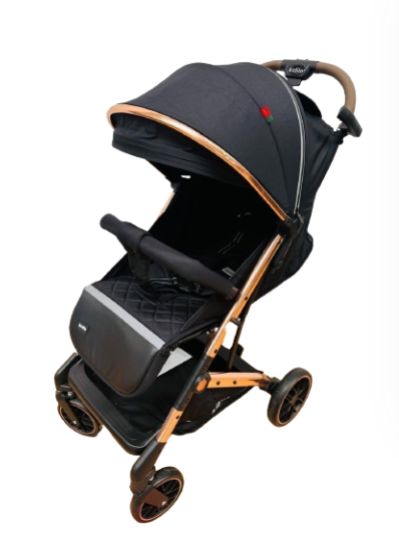 Carucior Copii, Tip sport cu pozitie de somn, Pliere Troller, Spatar reglabil, Tehnologia inovatoare One-Hand Folding, Kidilo, Negru [3]