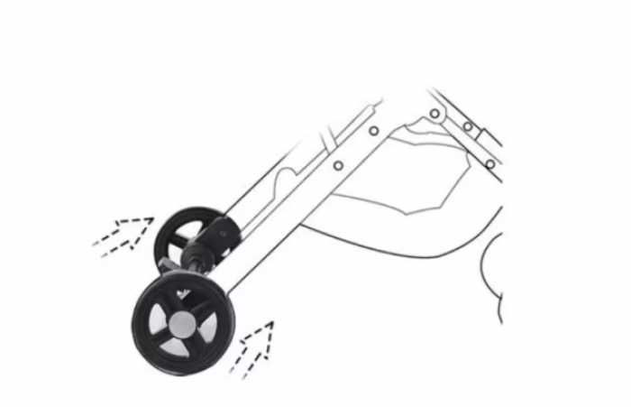 Carucior Copii, Tip sport cu pozitie de somn, Troller,Spatar reglabil prin centura, Tehnologia inovatoare One-Hand Folding, Negru90 x 105 x 50cm [5]