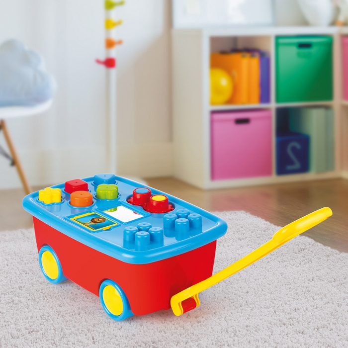 Carucior cu capac tip masuta, cu cuburi lego incluse [3]