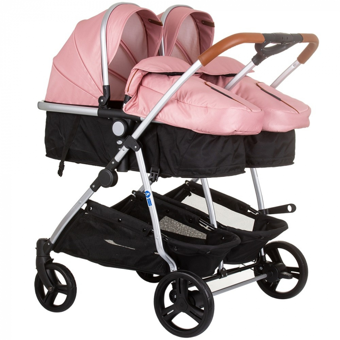 Carucior gemeni Chipolino Duo Smart 2 in 1 flamingo [1]